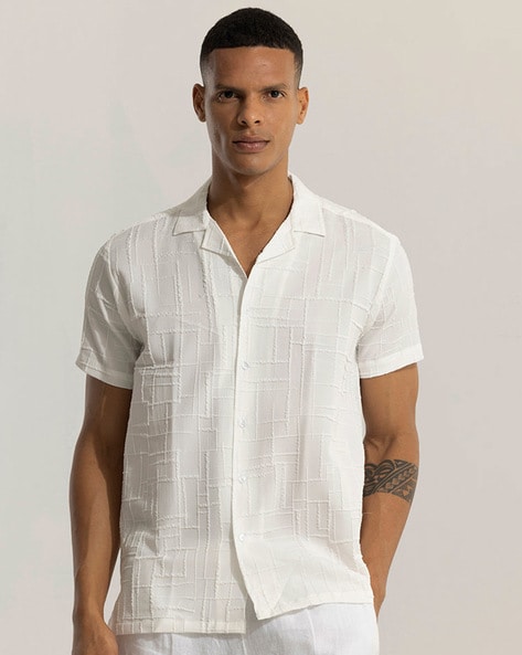 Lining White Shirt - SNITCH