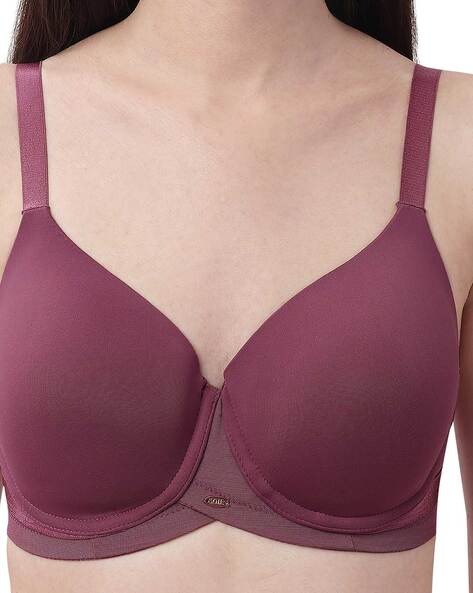 Buy SOIE Purple Womens Padded Sports Bra