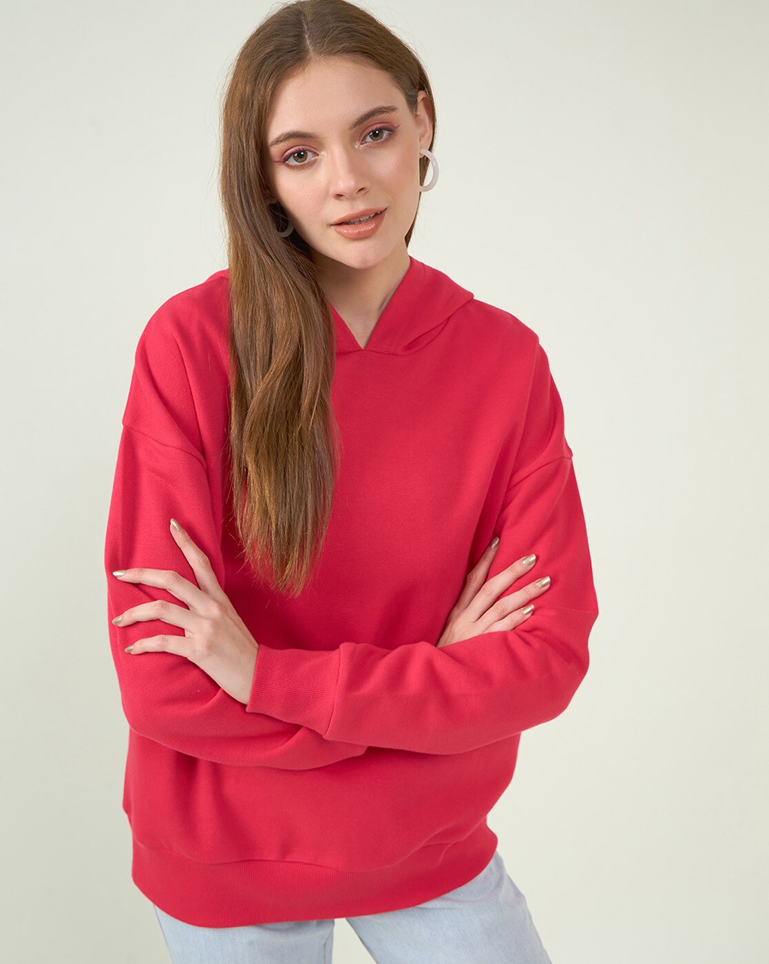 Women Magenta Sweatshirts - Buy Women Magenta Sweatshirts online in India