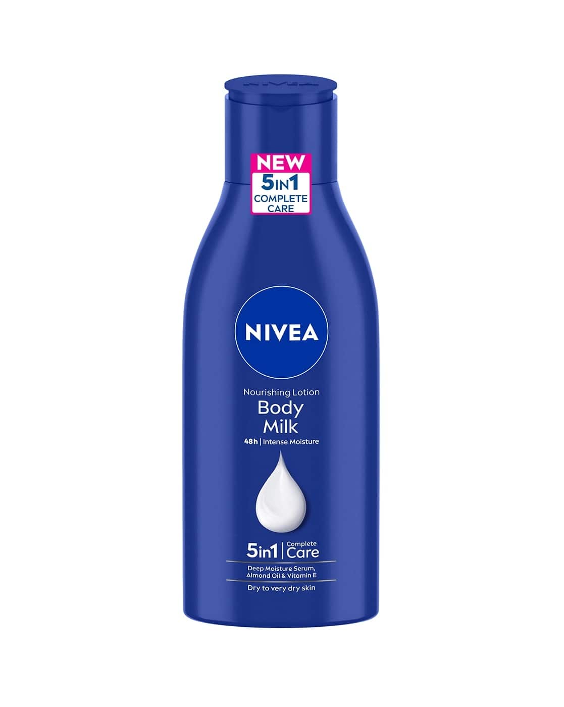 NIVEA Body Milk Nourishing Lotion 72h Intense Care Almond Oil & Vitamin-E for Dry Skin (Multi)