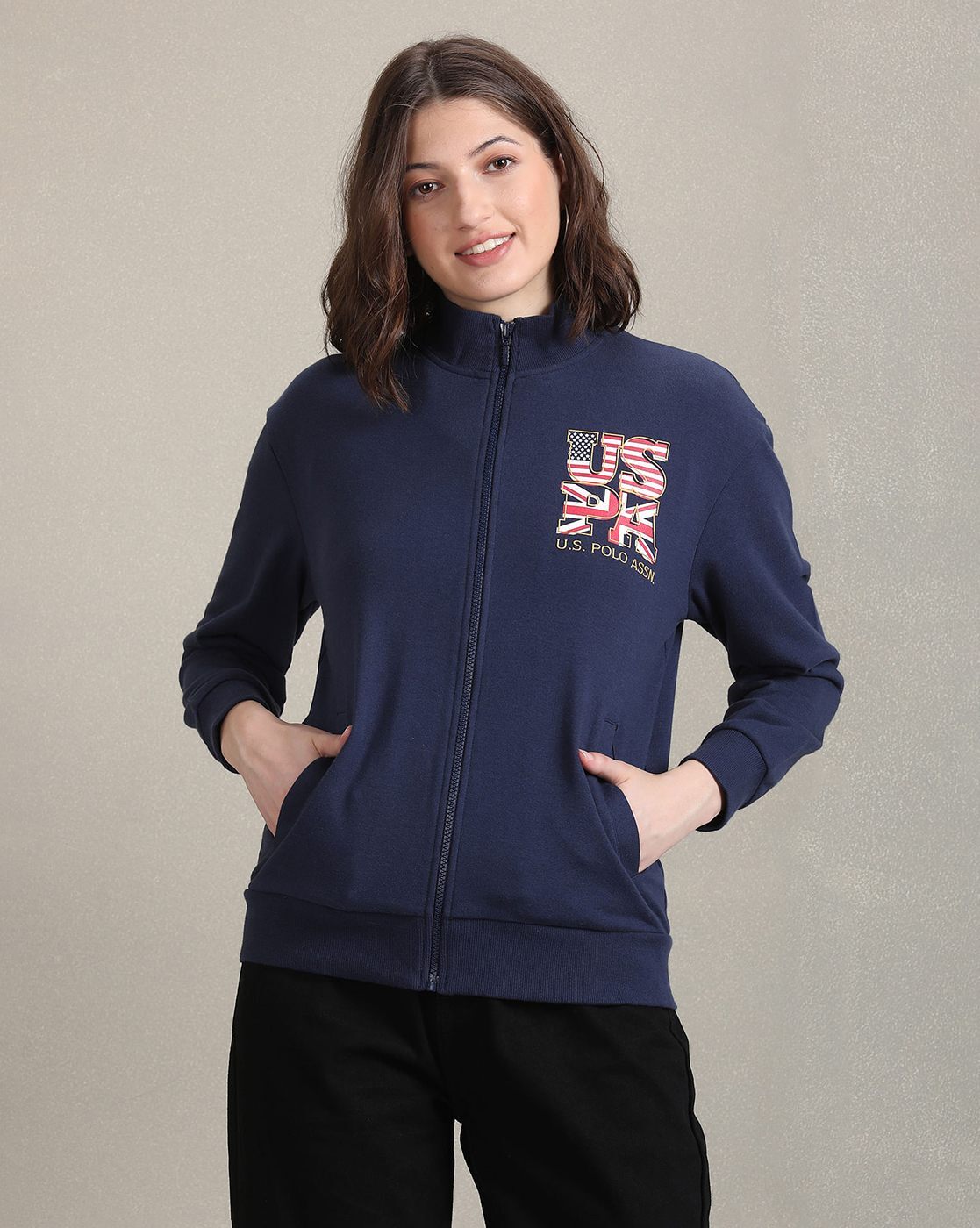 Us polo assn jacket on sale women's