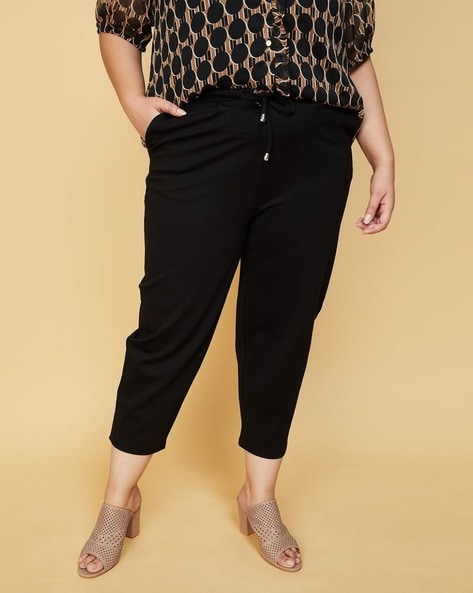 Buy Black Trousers & Pants for Women by max Online