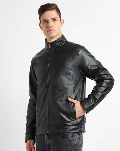 Buy V-Mart Leather Jackets - Men | FASHIOLA INDIA