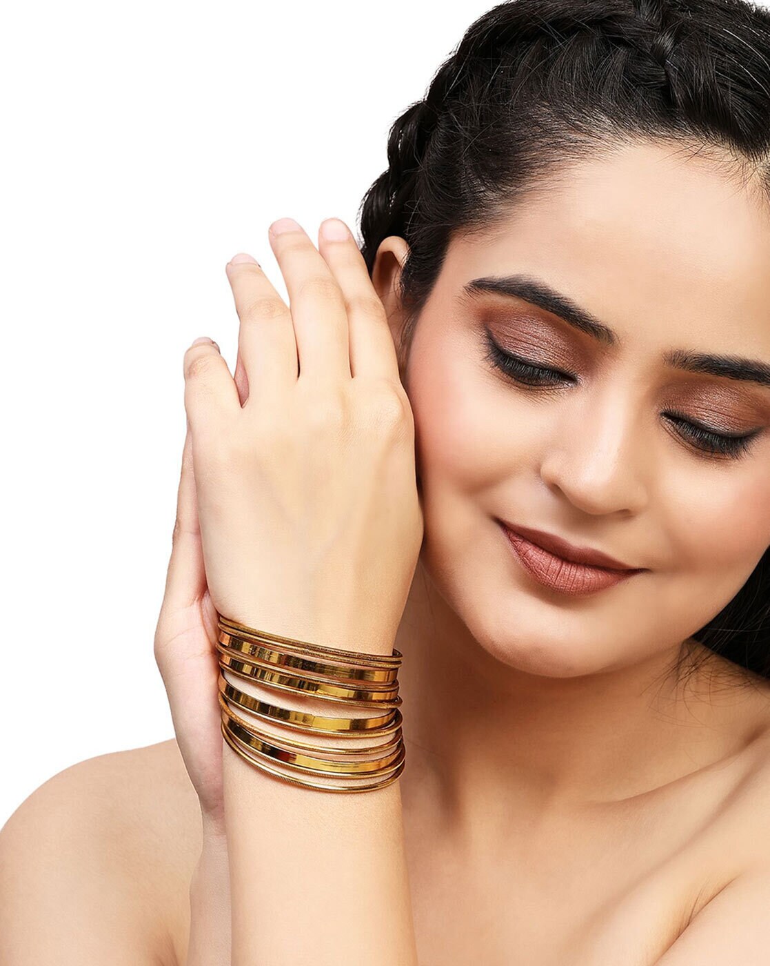 Buy Tan Bracelets & Bangles for Women by Anika's Creation Online | Ajio.com