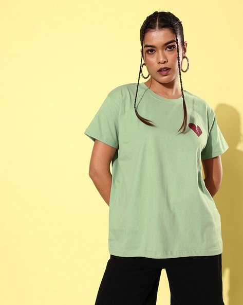 parrot green t shirt women's