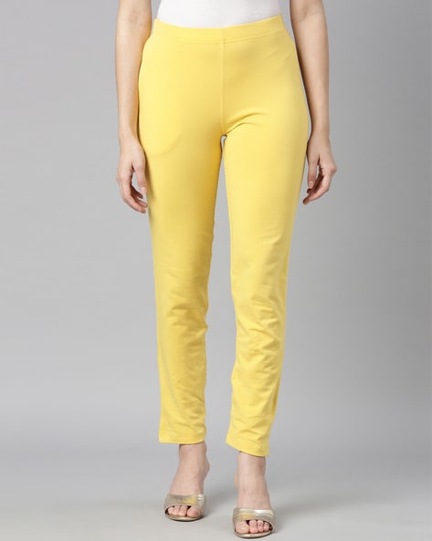 Yellow Tartan Cigarette Pant | Pants | PrettyLittleThing USA