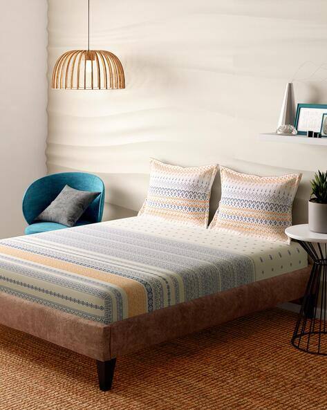 PORTICO Africana 164 TC Cotton Bedsheet
