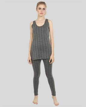 zeffit Women Striped Thermal Sets-picture-28