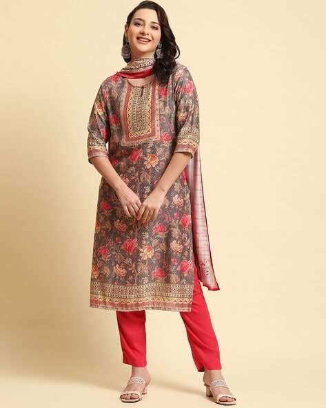 Shree Shyam Aryan Fabric Cotton Ladies Printed Palazzo Pant Suit, Handwash  at Rs 899/set in Jaipur