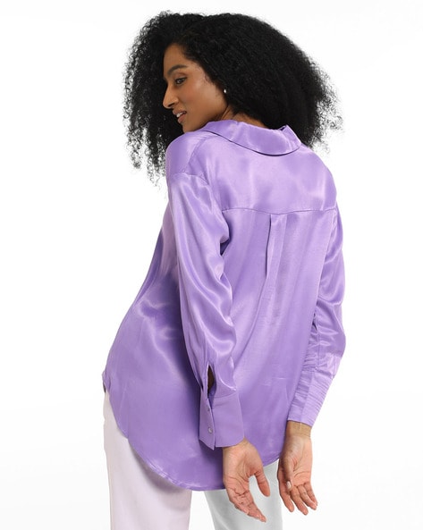 Buy Lavender Shirts for Women by SAM Online