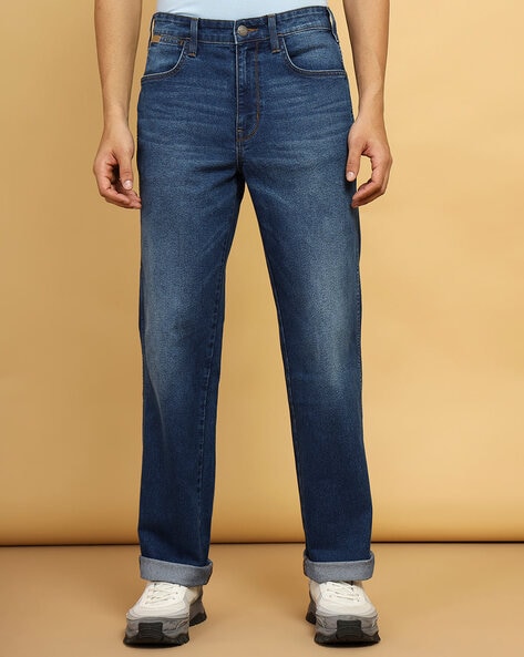 Wrangler Jeans Men's Regular Fit Straight Leg Blue Work 33 for sale online  | eBay