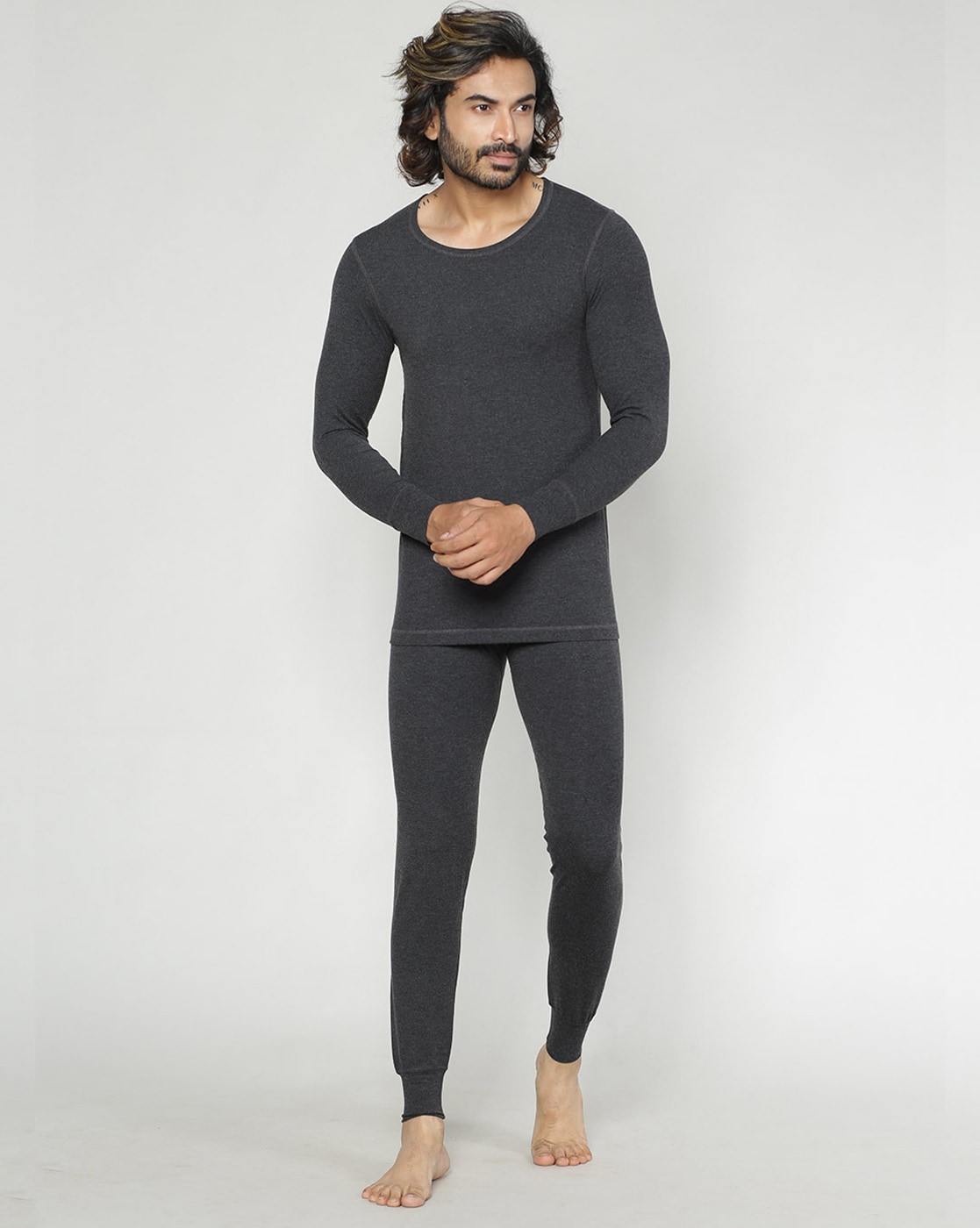 Buy Charcoal Thermal Wear for Men by LUX INFERNO Online