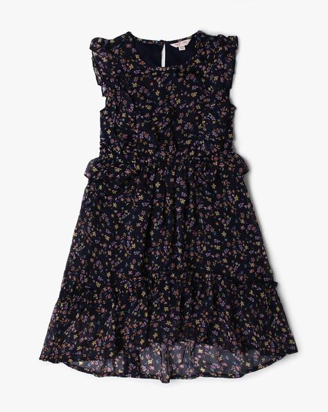 Buy PLUSH Cotton Regular Fit Cotton Dresses for Women/Girls |Blue|Dress-101-XS|  at Amazon.in