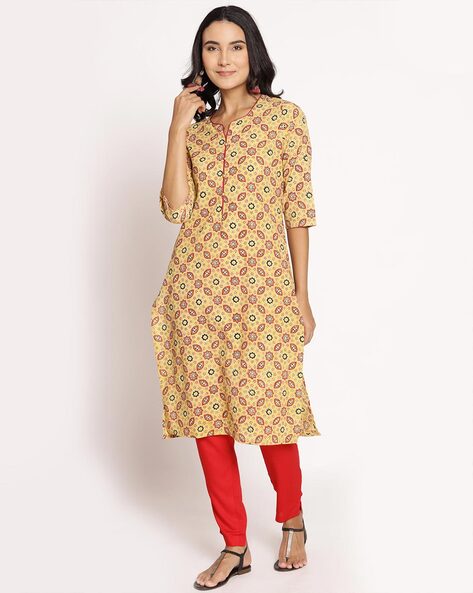 Straight line outlet kurta