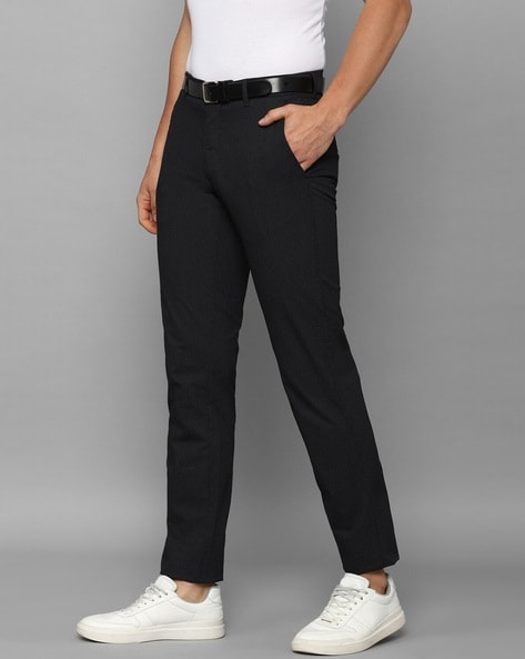 Charcoal pleat slim fit Trousers