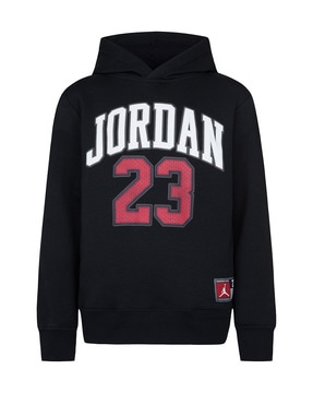 Black and hotsell red jordan hoodie