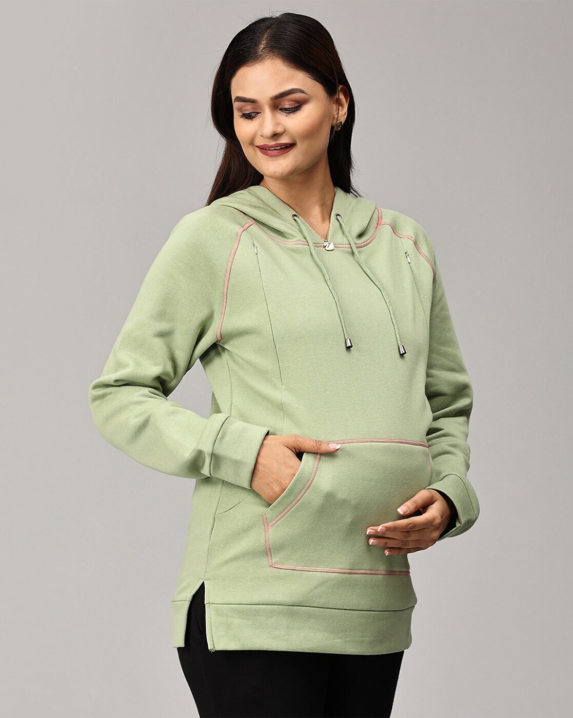 Women Maternity and Nursing Hoodie Sweatshirt