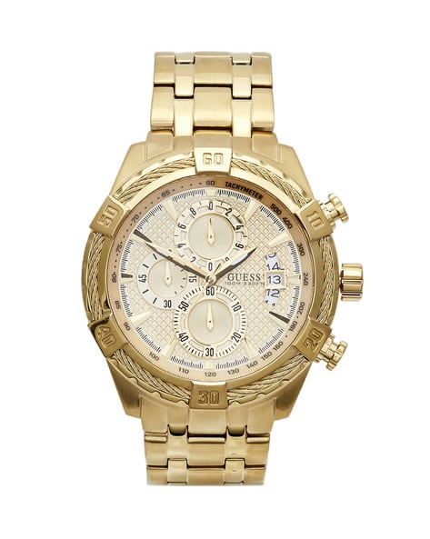 GUESS Analogue Watch with Deployant Clasp