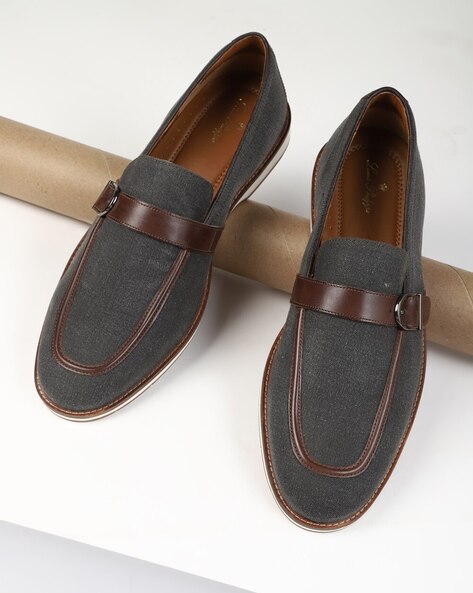 Louis Philippe Men Mid-Top Slip-On Shoes