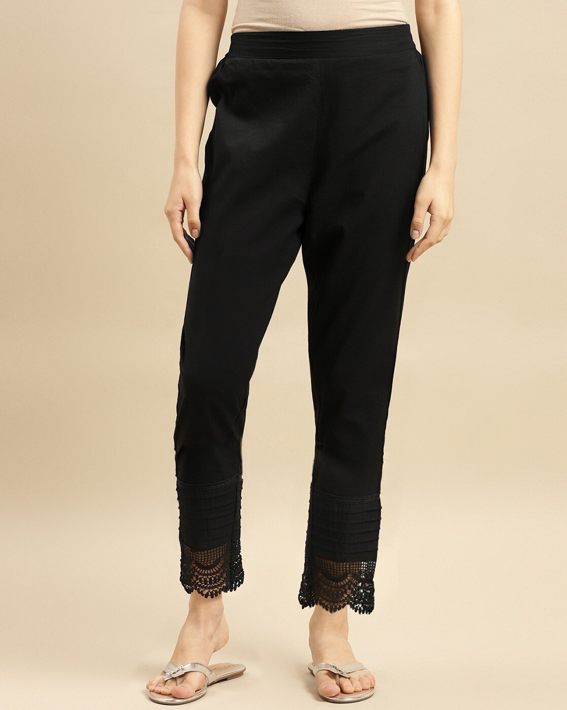 Amelia Lace Pants - Black – Pitaya