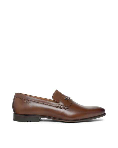 Ruosh Men Genuine Leather Bit Loafers