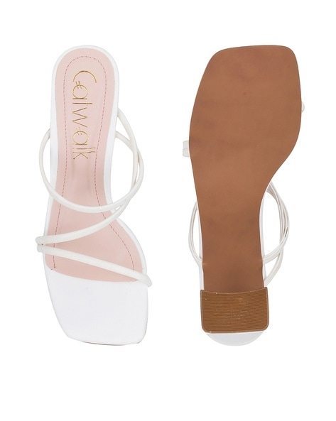 Buy White Heeled Sandals for Women by CATWALK Online Ajio