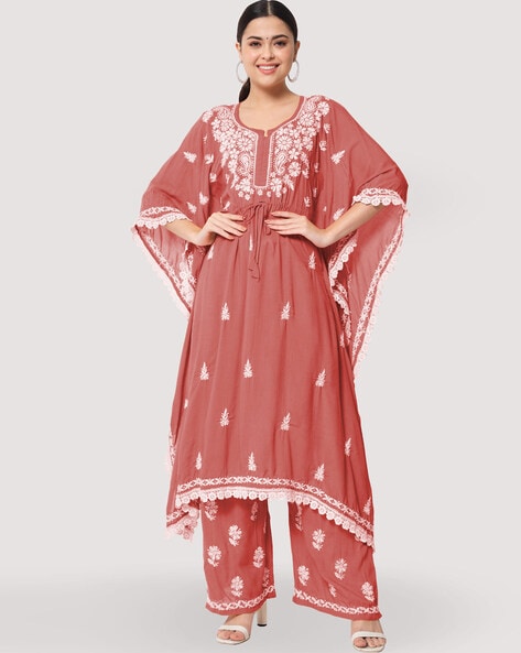 Chikankari palazzo shop suits online