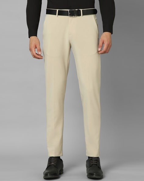 Buy Allen Solly Brown Cotton Regular Fit Trousers for Mens Online @ Tata  CLiQ