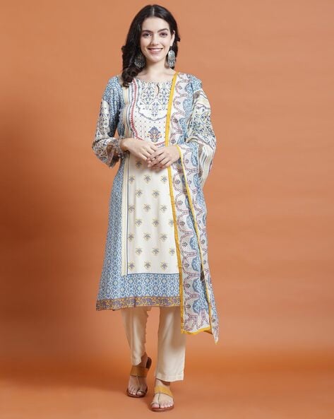Ladies Shree Ganesh Printed Unstitched Salwar Suit at Rs 425 in Surat