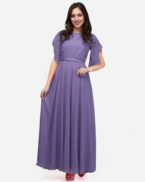 Buy Lavender Dresses for Women by V&M Online | Ajio.com