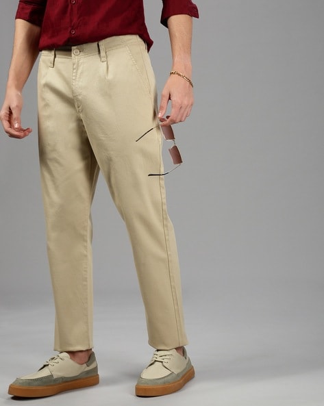 Men British Pants High Waist Straight Pants Men Trousers Pant Dress Casual  Pant | eBay