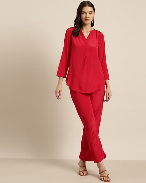 Women 2-Piece Top & Pants Set