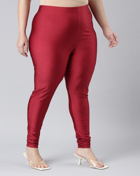 Buy Red Churidars & Leggings for Women by GO COLORS Online