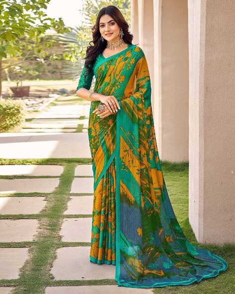 Buy Multicoloured Sarees for Women by THE FASHION ATTIRE Online | Ajio.com