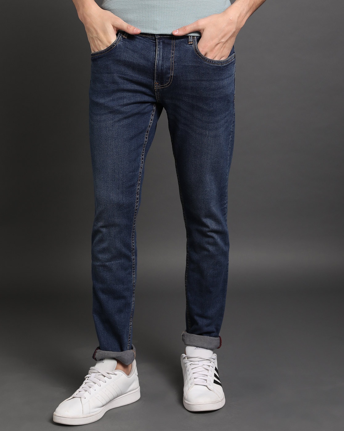 Sky Blue Men's Jeans Pants | Fashion Sky Blue Jeans | Slim Jeans Jeans | Denim  Trousers - Jeans - Aliexpress