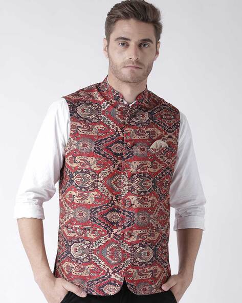 Buy online Purple Embroidered Nehru Jacket from Jackets for Men by Hangup  for ₹1159 at 77% off | 2024 Limeroad.com