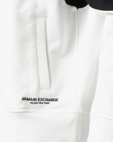 Armani exchange deals white hoodie