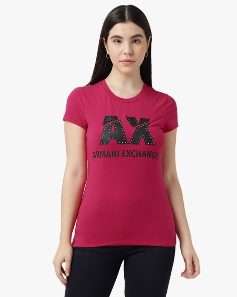 Buy Pink Tshirts for Women by ARMANI EXCHANGE Online Ajio