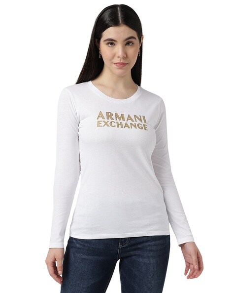 Buy White Tshirts for Women by ARMANI EXCHANGE Online Ajio