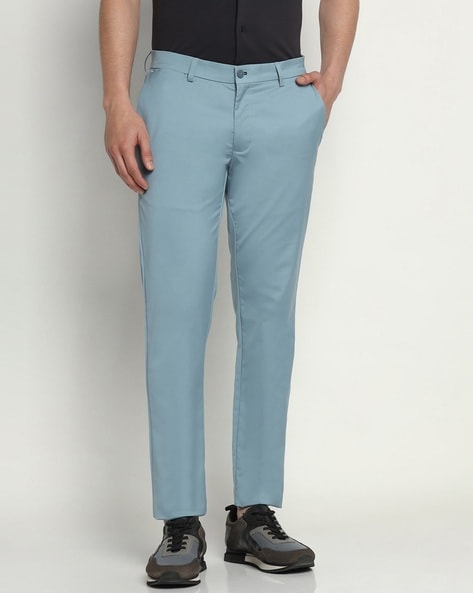Suit trousers Skinny Fit - Blue/Large checks - Men | H&M