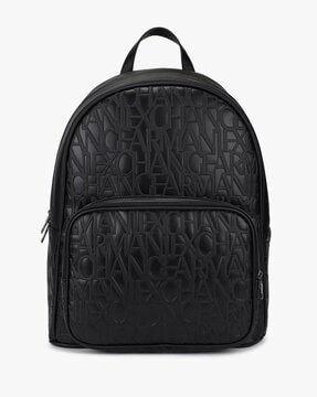 Armani all shop over logo backpack