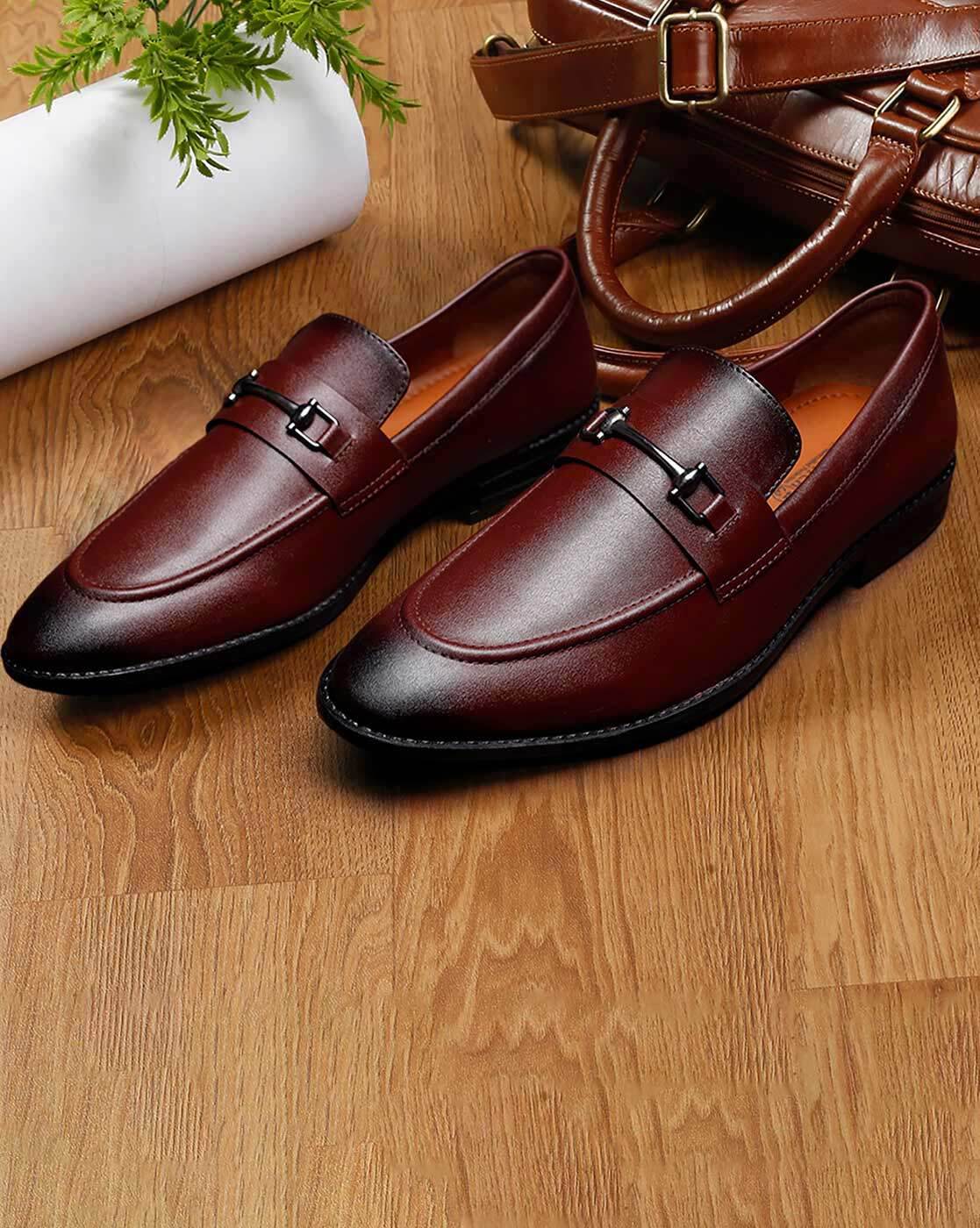 Buy Maroon Formal Shoes for Men by LOUIS STITCH Online