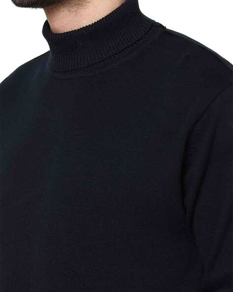  Mens Turtleneck Long Sleeve Shirts, Slim Fit