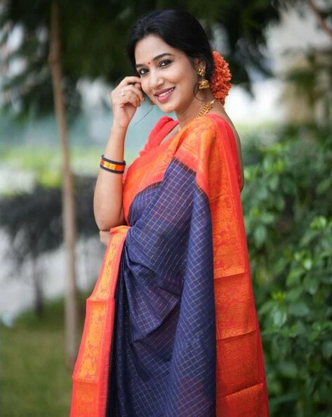 Buy Blue Sarees for Women by Saree mall Online | Ajio.com