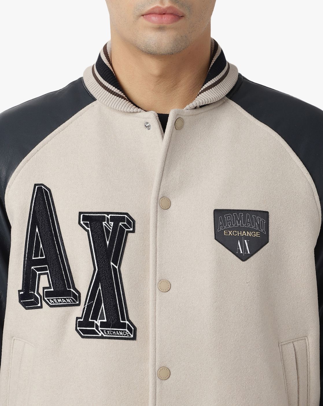 Armani hot sale varsity jacket