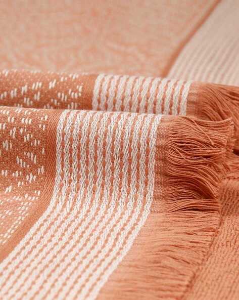 Orange patterned hand online towels