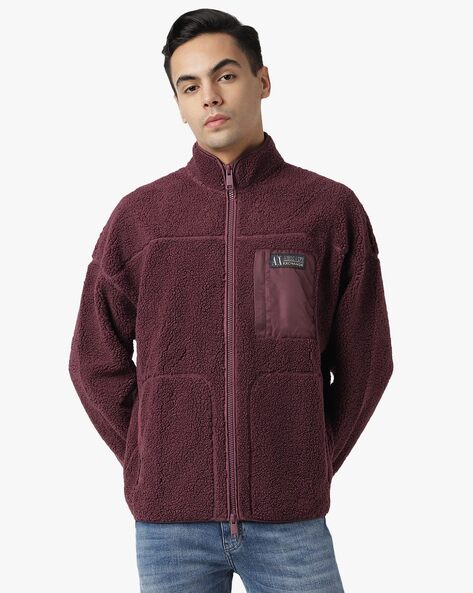 Varsity Poly Fleece Front Zip Sweatshirt