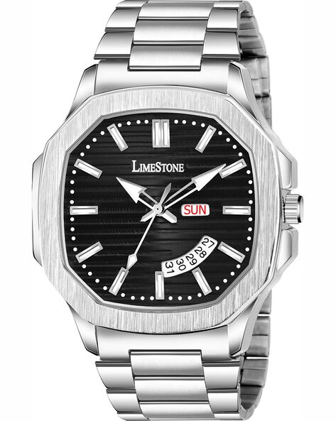 Buy Silver Watches for Men by LIMESTONE Online | Ajio.com