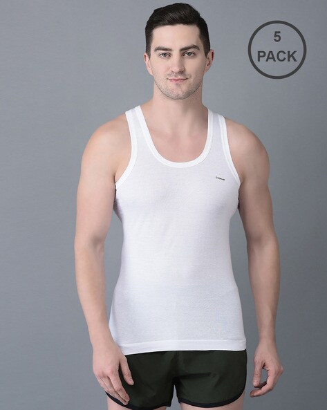 Buy White Vests for Men by DOLLAR BIGBOSS Online