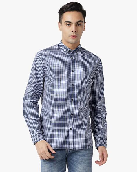 Armani check shirt new arrivals